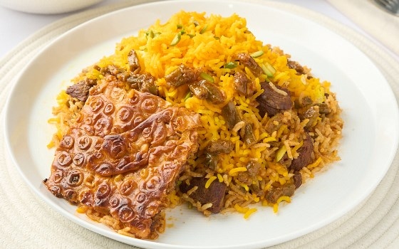 پلو لوبیا سبز
