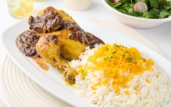 چلو مرغ لونگی